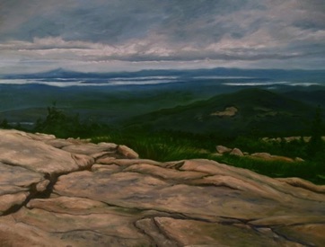Misty Horizon, 
Cadillac Mountain
oil on canvas
24” x 30”